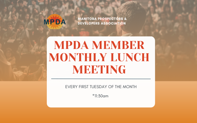 MPDA monthly lunch meeting poster